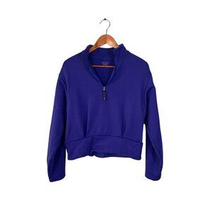Athleta Altitude Polartec Womens Half Zip Sweatshirt Purple Womens Sz. S